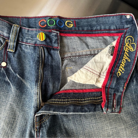 COOGI Vintage Y2K Jeans Embroidered Rainbow Urban Hip Hop Spellout 32x34 - Picture 12 of 16